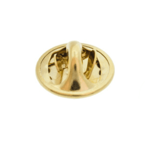 Butterfly clutch pin back gold plated