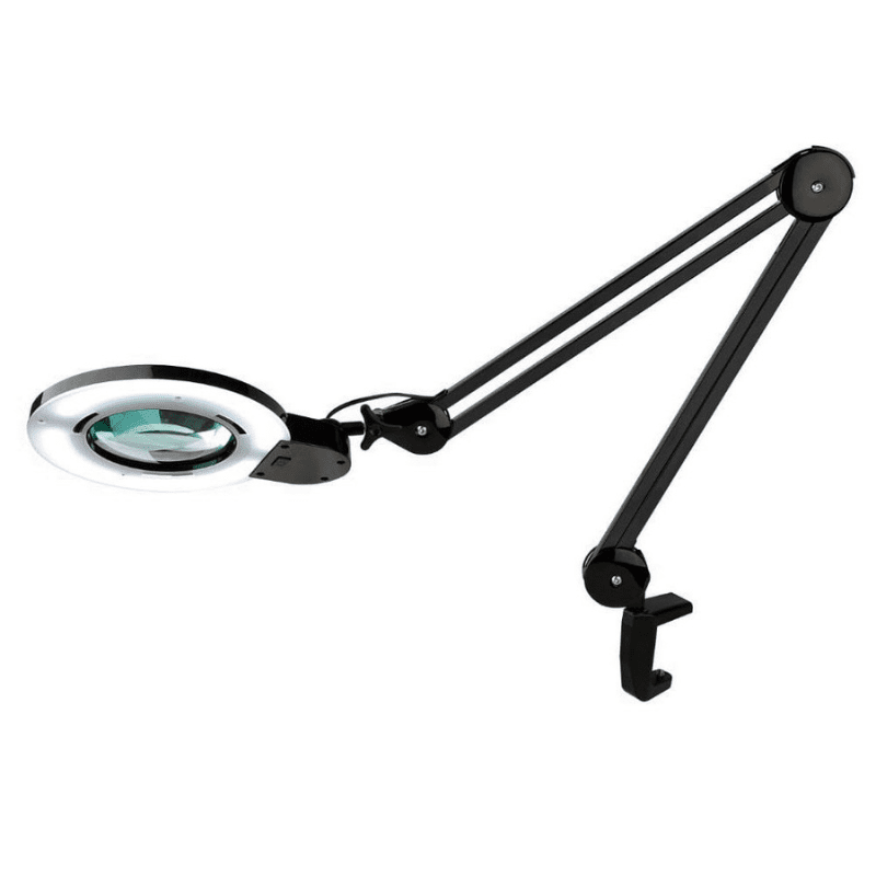 LED-Large-Magnifier-lamp-with-clamp-1902-1-min Jeweller’s LED Balanced Arm Magnifying Workbench Lamp Durston - Image 1