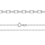 anchor chain diamond cut sterling silver 925 ad70 50cm