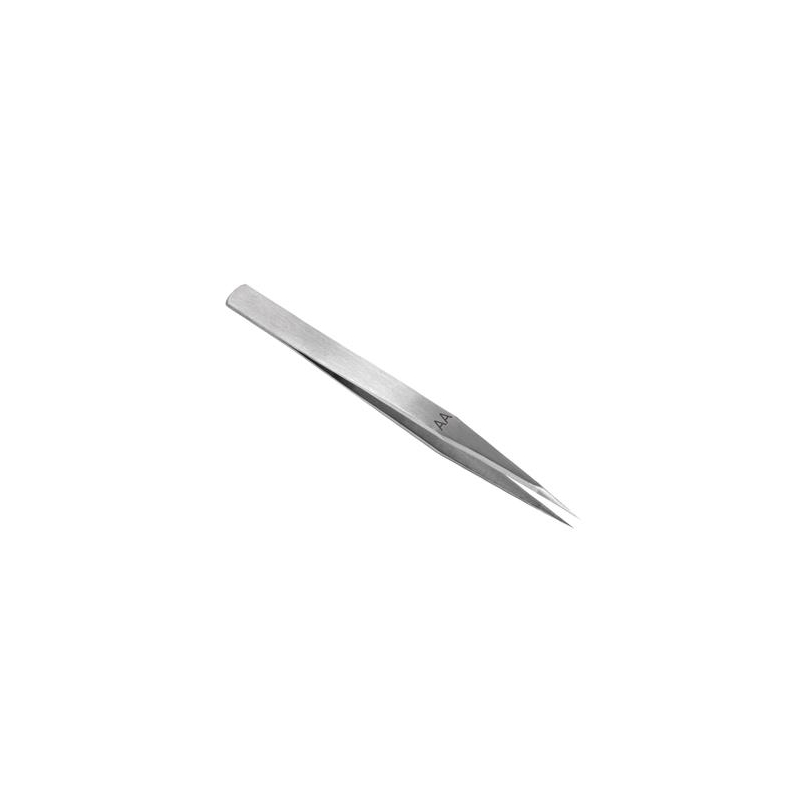 T1900_Stainless steel Tweezers, Anti-magnetic, 130mm AA Steel Tweezers 13 CM Extra Fine Tip - Image 1