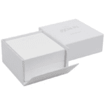 Berlin ECO Jewellery Box - Earrings/Studs/Pendant Glossy White Wood / Light grey velour interior - Image 3