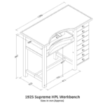 Supreme HPL Jeweller’s Workbench Durston - Image 6