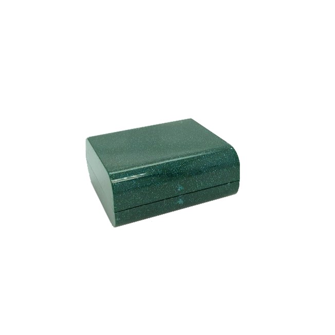 900.00004 Green Sparkly Jewellery Box, for Small Earrings - Image 1