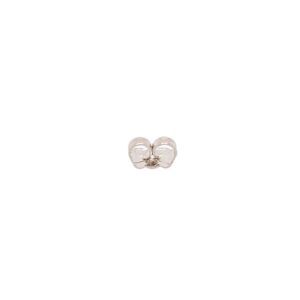 14k White gold friction ear nuts, earring back