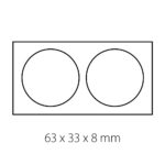 Jewellery Box Premium Blackbox for Wedding Rings 72x42x20mm - Image 4