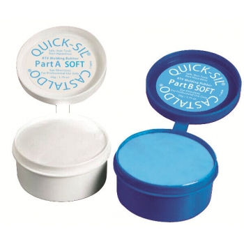 803.00073 quick-sil castaldo Two-component modeling rubber CASTALDO Quick-Sil Firm 0.1kg set - Image 1