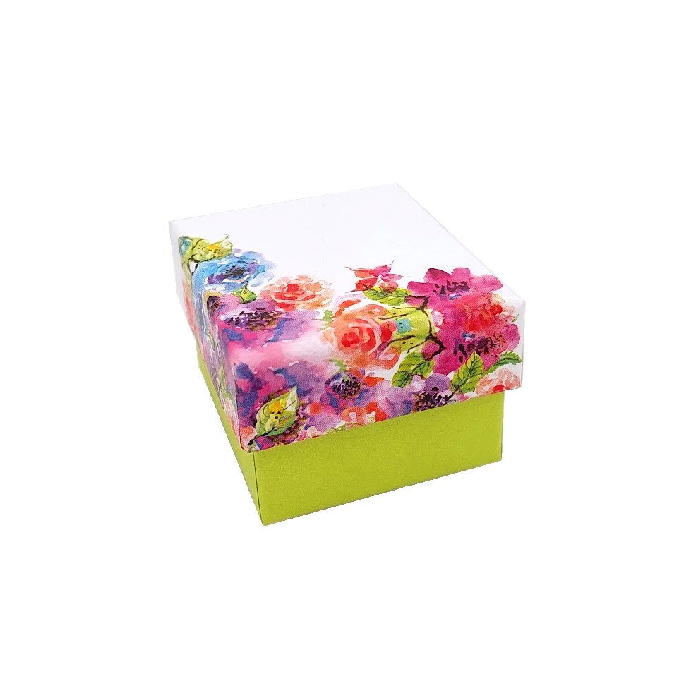 900.00371L Boston Ring Box, Floral - Image 1