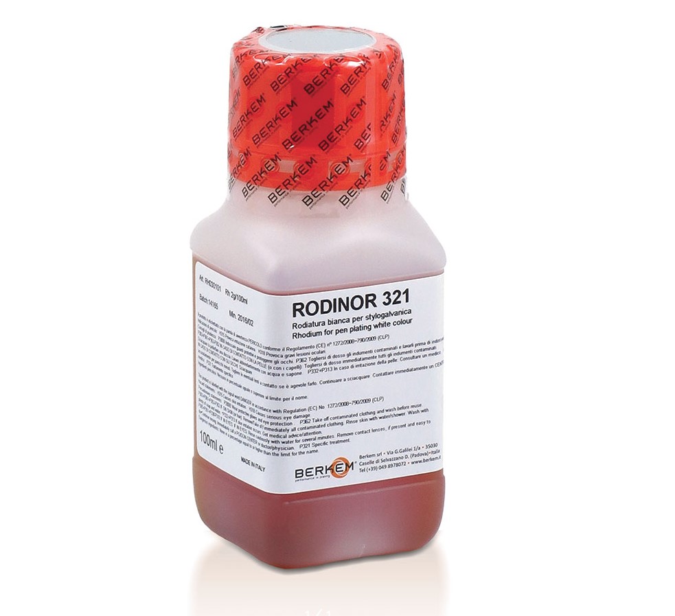 321 RODINOR 321 White Rhodium Pen Plating Solution 1ml - Image 1