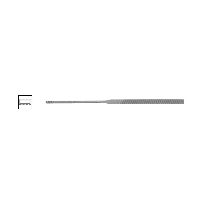 Nõelviil lapik 160mm raie 3 8082401 Needle File (Flat) 160mm, Cut 3 - Image 1