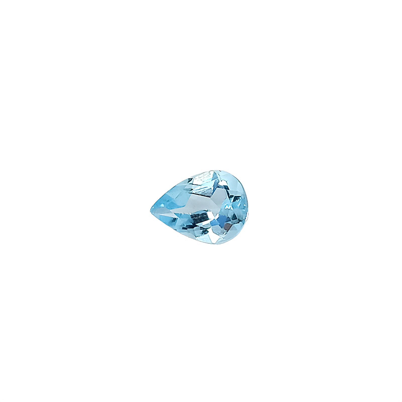 71503 Aquamarine pear, 6x8mm - Image 1