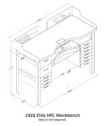 Elite HPL Jeweller’s Workbench - Image 3