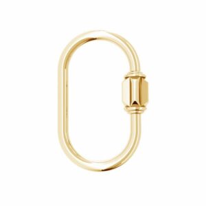 Gold Plated Clip hook pendant connector Sterling silver