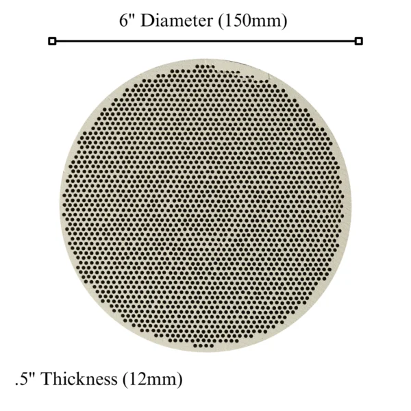 Pepetools Ceramic Soldering Block round 150mm 6 inch Honeycomb