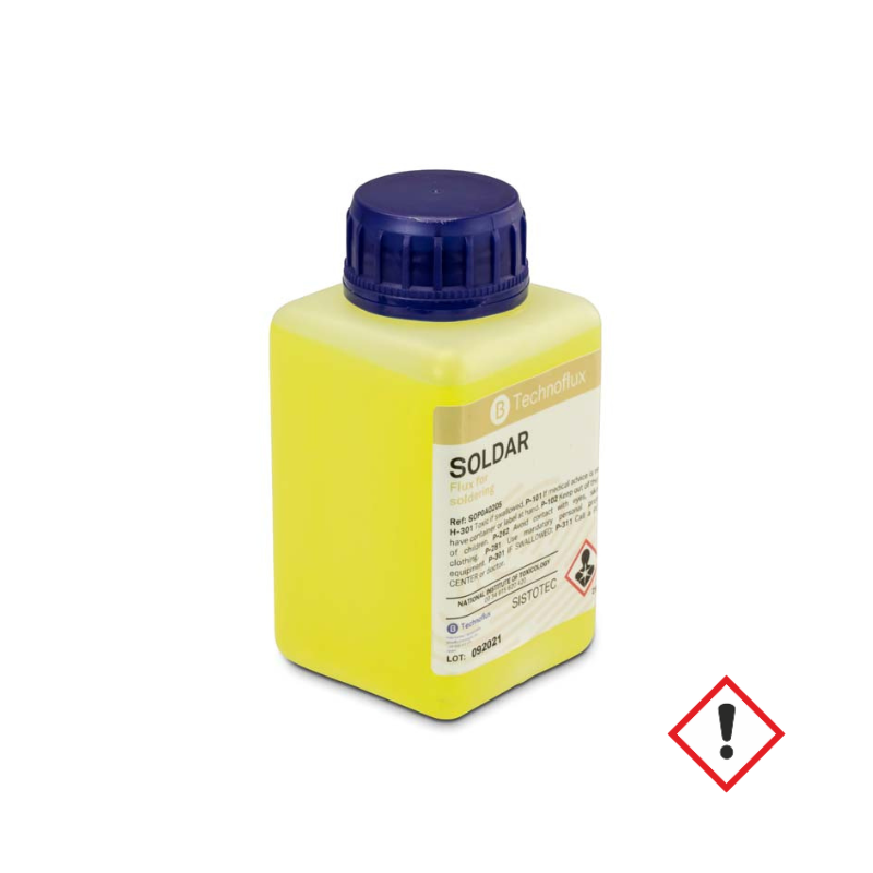 Liquid soldering flux by Technoflux for gold, silver, copper, and brass. 250ml Liquid soldering flux by Technoflux for gold, silver, copper, and brass. 250ml