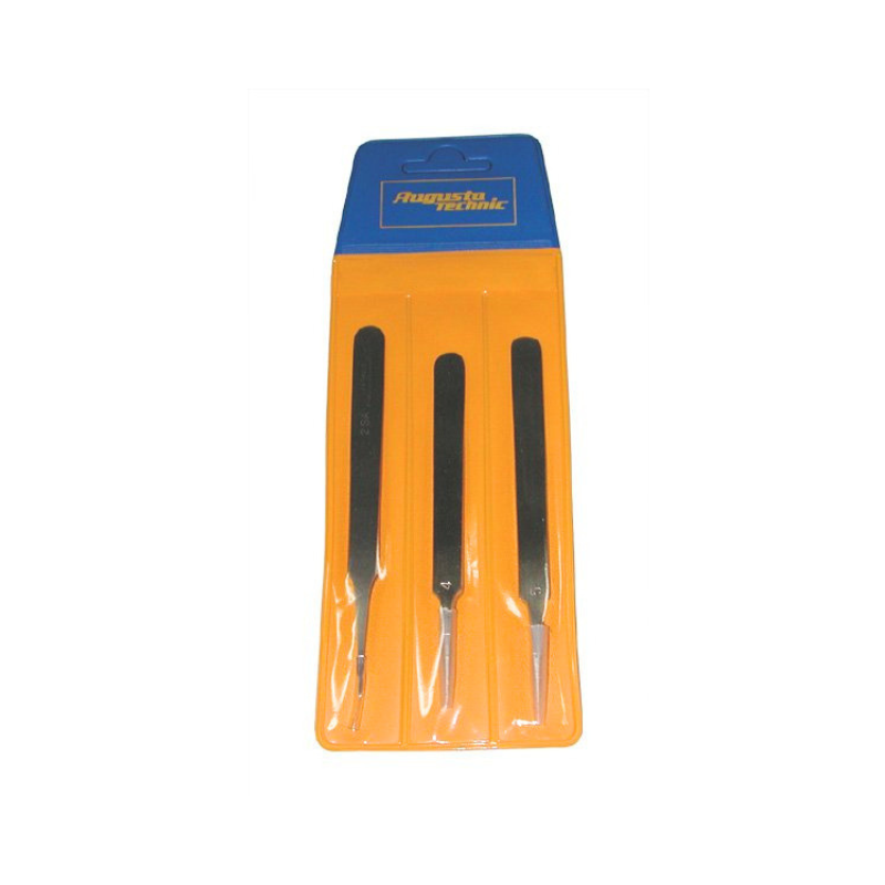 4116.111 Assortment tweezers antimagnetic 3pcs Assortment tweezers antimagnetic 3pcs augusta