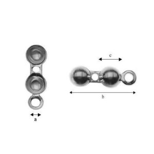 cord end cap sterling silver ag 925