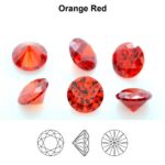 Cubic Zirconia Orange Red 3,0mm