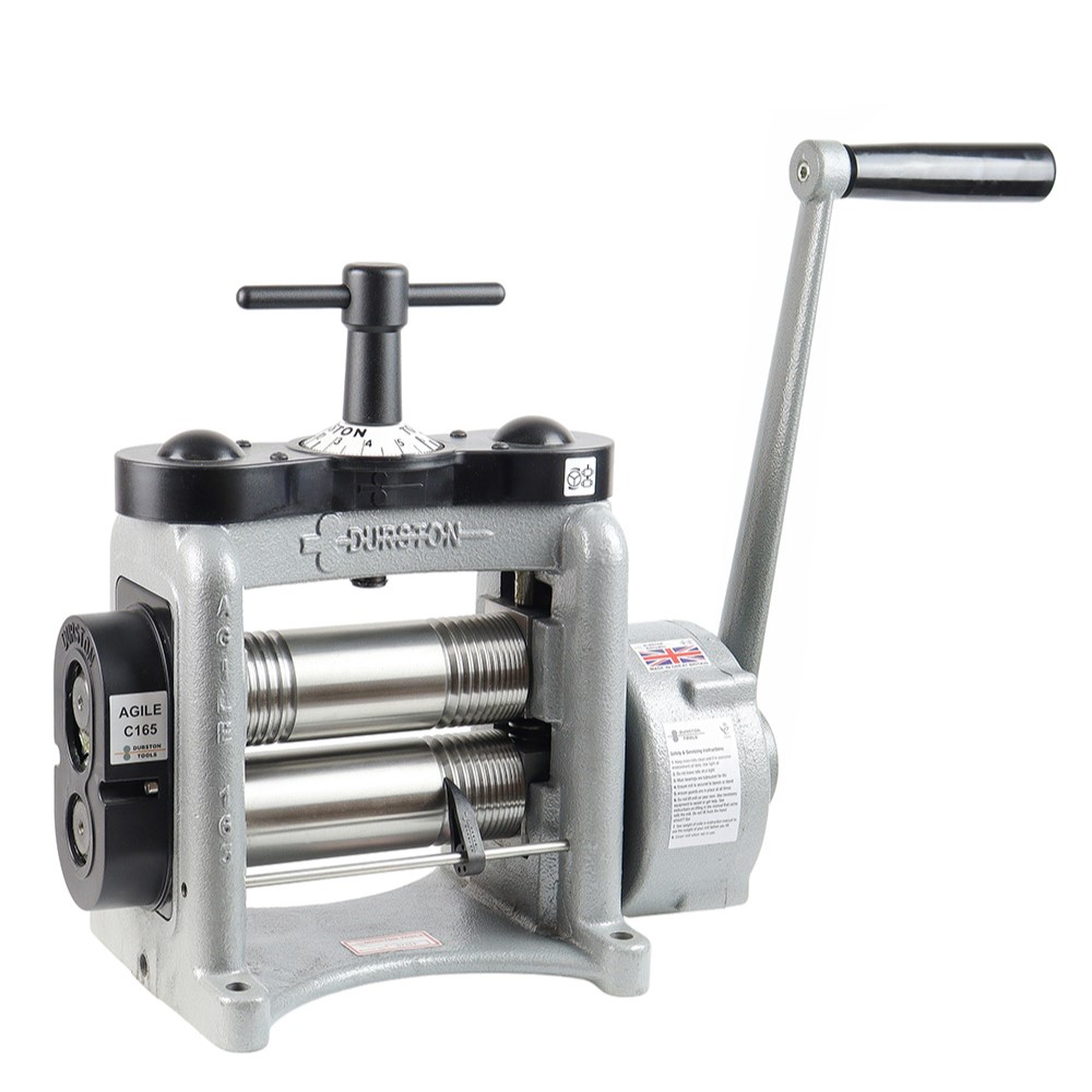 durston agile c165 combination half-round square wire and flat metal sheet rolling mill