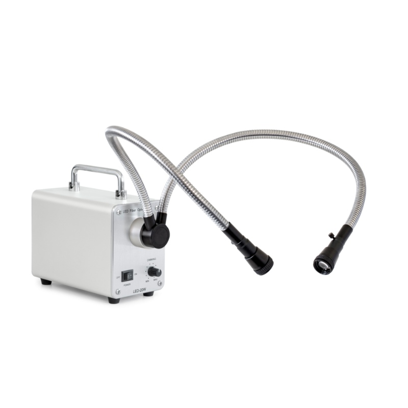 Double Gooseneck Illumination 20W LED Lamp KERN Optics
